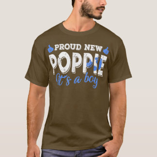 Retro Gender Reveal Proud New Poppie Es ist ein Ju T-Shirt