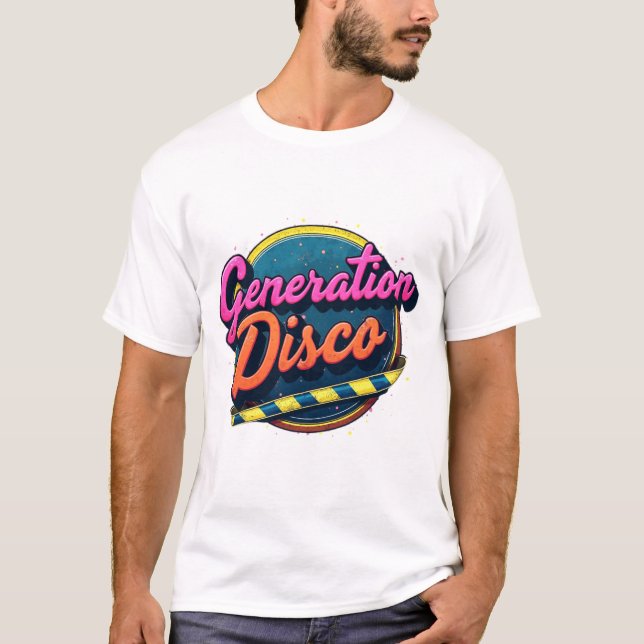 Retro Generation Disco T-Shirt - Unisex Disco Tee (Vorderseite)