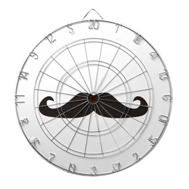 Retro gentelman Schnurrbart-Dartscheibe Dartscheibe (vorne)