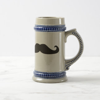 Retro gentelman Schnurrbart-Hipster-Bier Stein Bierglas