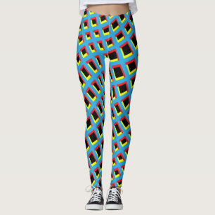 "Retro-Geo-Muster" Leggings