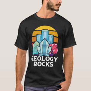 Retro Geology Rocks Pangea Rock Collector Funny Ge T-Shirt