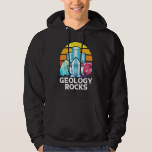 Retro Geology Rocks Pangea Rock Collector Geology Hoodie