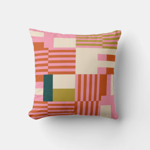 Retro Geometric Abstrakt Mosaic Kissen