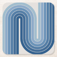 Retro Geometric Double Arch Design Poster