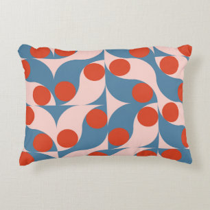 Retro Geometric: Modernes Vintages Mosaik. Dekokissen