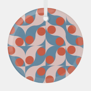 Retro Geometric: Modernes Vintages Mosaik. Ornament Aus Glas