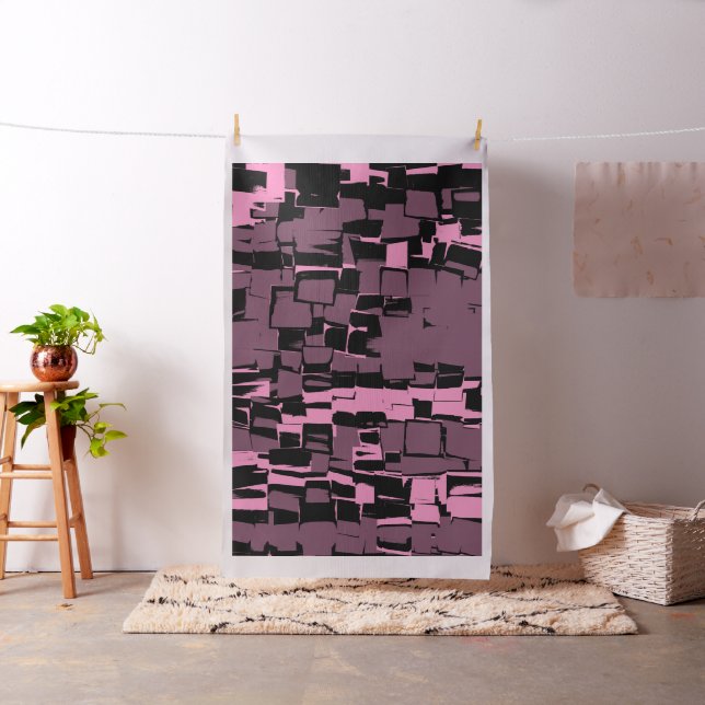 Retro Geometric Mosaic Abstrakt Art #3 Stoff (Beispiel)