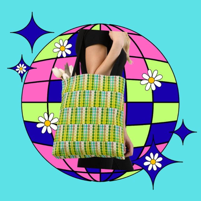 Retro Geometric Pattern Carryall (Von Creator hochgeladen)