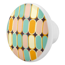 Retro geometric pattern with vertical ovals keramikknauf