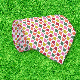 Retro Geometric Print 1970er Gemusterte Weihnachte Krawatte