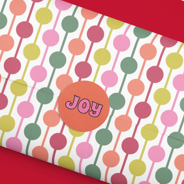 Retro Geometric Print 1970er Gemusterte Weihnachte Seidenpapier (Von Creator hochgeladen)