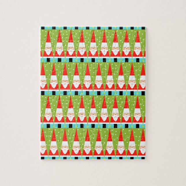 Retro Geometric Santa Puzzle (Vertikal)
