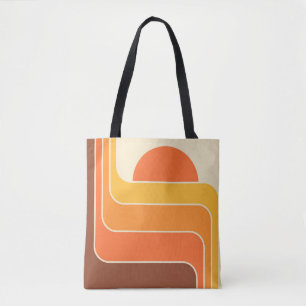 Retro Geometric Sun Design