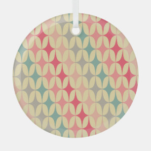 Retro-Geometrie: Diagonales Vintage-Muster. Ornament Aus Glas