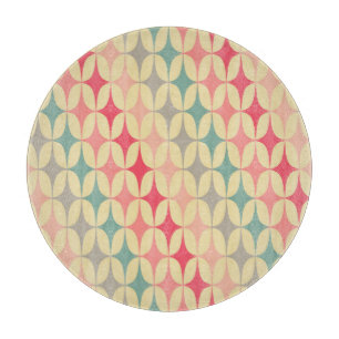 Retro-Geometrie: Diagonales Vintage-Muster. Schneidebrett