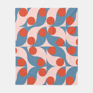 Retro-Geometrisch: Moderne Vintage-Mosaik. Fleecedecke