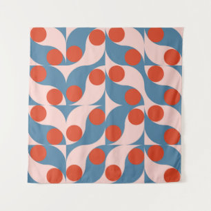 Retro-Geometrisch: Moderne Vintage-Mosaik. Wandteppich