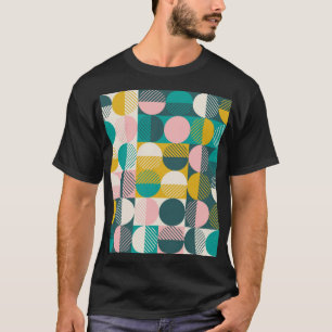 Retro geometrisch: modernes Vintages Muster. T-Shirt