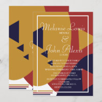 Retro geometrische, farbenfrohe Formen