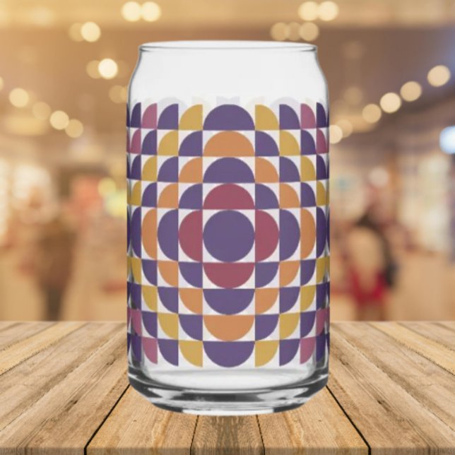 Retro geometrische Kreise können glänzen | Mitte d Dosenglas (Von Creator hochgeladen)