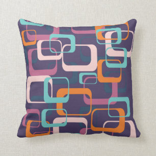 Retro geometrische Mitte des Jahrhunderts formt Kissen