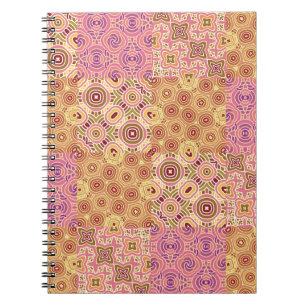 Retro-geometrische Patchwork Notizblock