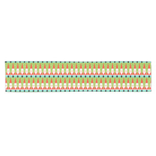 Retro geometrischer Sankt-Tabellen-Läufer Kurzer Tischläufer
