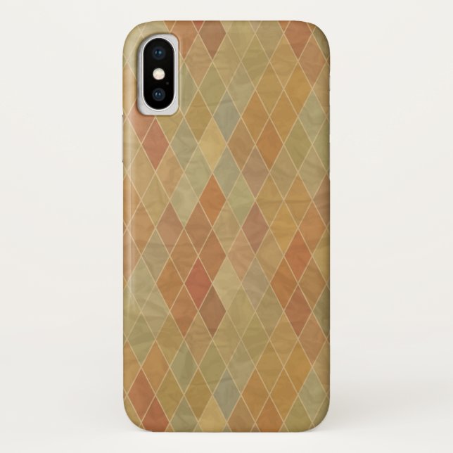 Retro geometrisches Muster 2 Case-Mate iPhone Hülle (Rückseite)