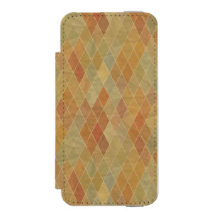 Retro geometrisches Muster 2 Incipio Watson™ iPhone 5 Geldbörsen Hülle