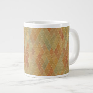 Retro geometrisches Muster 2 Jumbo-Tasse
