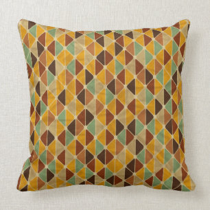 Retro geometrisches Muster 3 Kissen