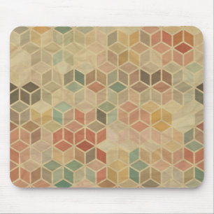 Retro geometrisches Muster 5 Mousepad