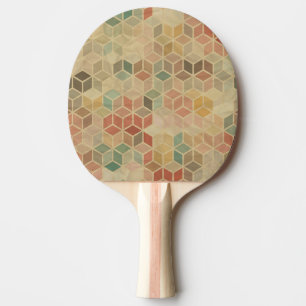 Retro geometrisches Muster 5 Tischtennis Schläger