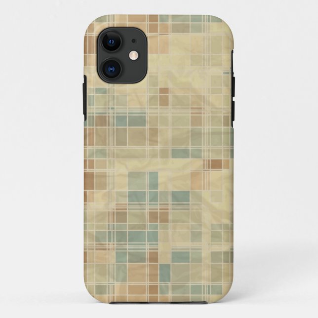 Retro geometrisches Muster Case-Mate iPhone Hülle (Rückseite)