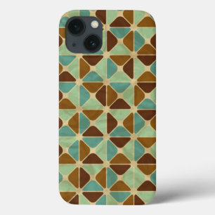 Retro geometrisches Muster iPhone 13 Hülle