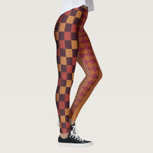 Retro-geometrisches Muster im Stil der Mitte des 2 Leggings