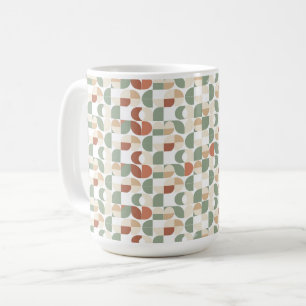 Retro geometrisches Muster Kaffeetasse