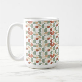 Retro geometrisches Muster Kaffeetasse
