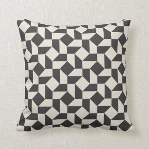 Retro geometrisches Muster Kissen