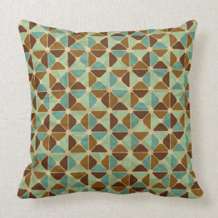 Retro geometrisches Muster Kissen