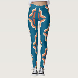 Retro geometrisches Muster / Vintage Boho Abstract Leggings