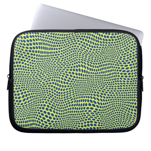 Retro gepunktet! laptopschutzhülle (Vorderseite)