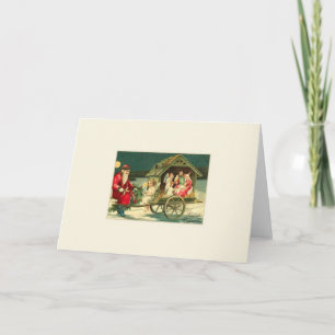 Retro German Fröhliche Weihnachten Weihnachten Car