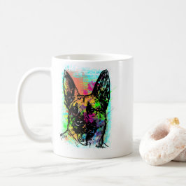 Retro German Shepard Kaffeetasse