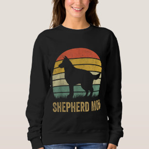 Retro German Shepherd Mama Gift Dog Mutter Pet She Sweatshirt