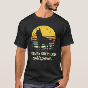 Retro German Shepherd Schäfer Dog Pet Spaß T-Shirt