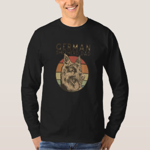 Retro German Shepherd Vater Dog Owner Pet Schäfer T-Shirt
