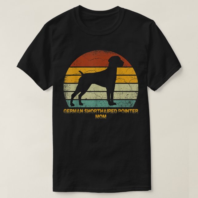 Retro German Shorthaired Pointer Mom Ohrs doie do T-Shirt (Design vorne)