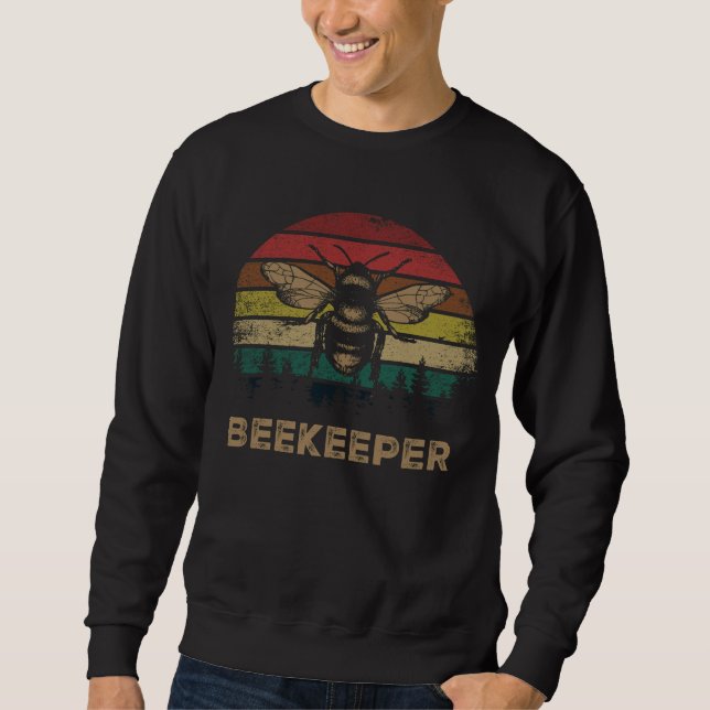 Retro-Geschenk für Vintage Bienenhalter Sweatshirt (Vorderseite)